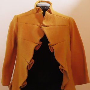 Tabitha Anthropologie Gold Jacket Size 8